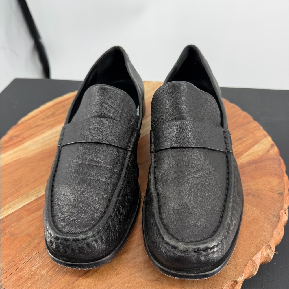 COS Black Leather Penny Loafers - Picture 2 of 10